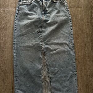 Zara Light Blue Women's Denim skirt